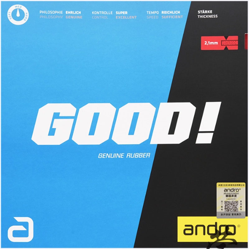 Table Tennis Bat - Andro GOOD Gomma per Ping Pong