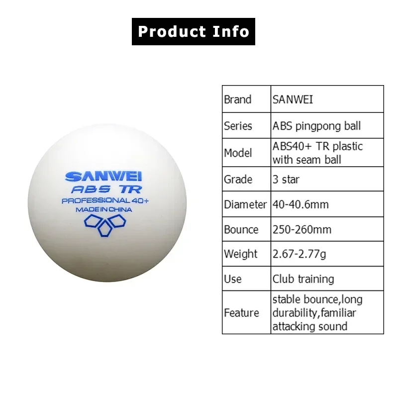 Palline da ping pong SANWEI-AB - Table Tennis Daily recensione e prezzo