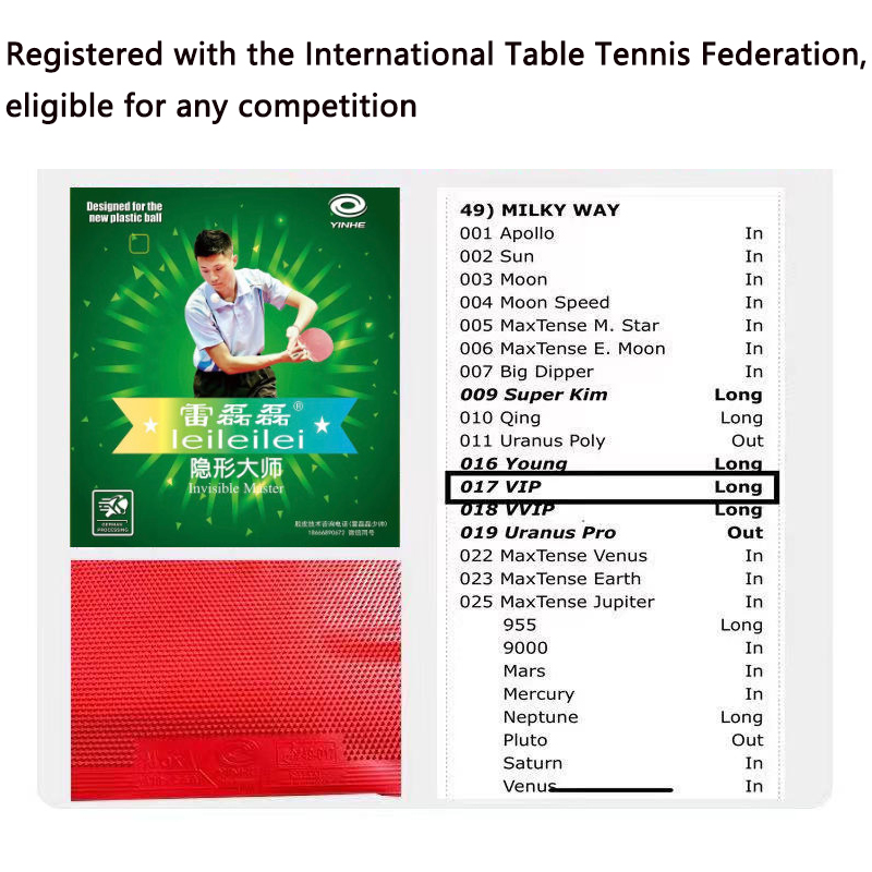 YINHE Lungo Brufoli BOX Ping P - Table Tennis Single recensione e prezzo