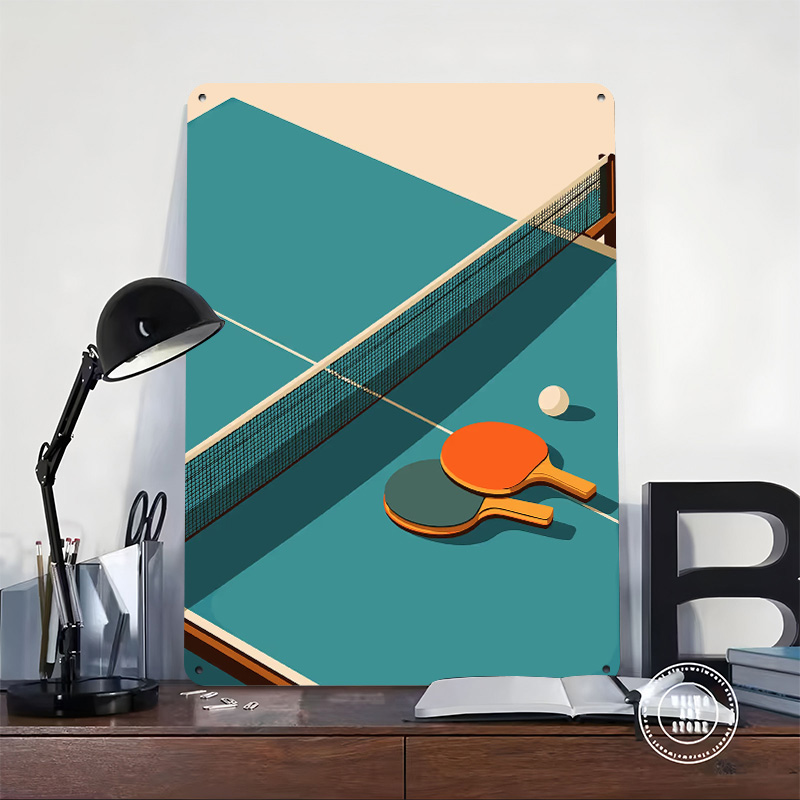 Poster in Metallo con Illustra - Table Tennis Illustration recensione e prezzo
