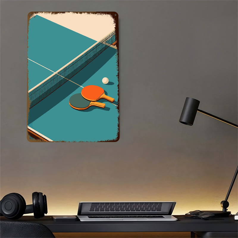 Poster in Metallo con Illustra - Table Tennis Illustration recensione e prezzo