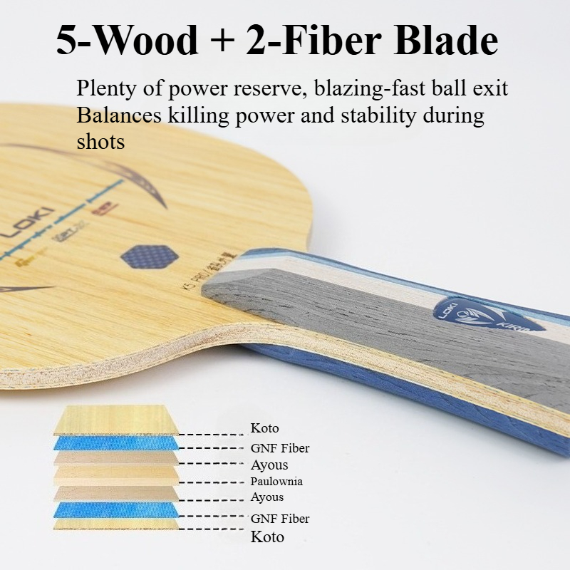 LOKI Kirin K5 PRO Lama da ping - Table Tennis Blades recensione e prezzo