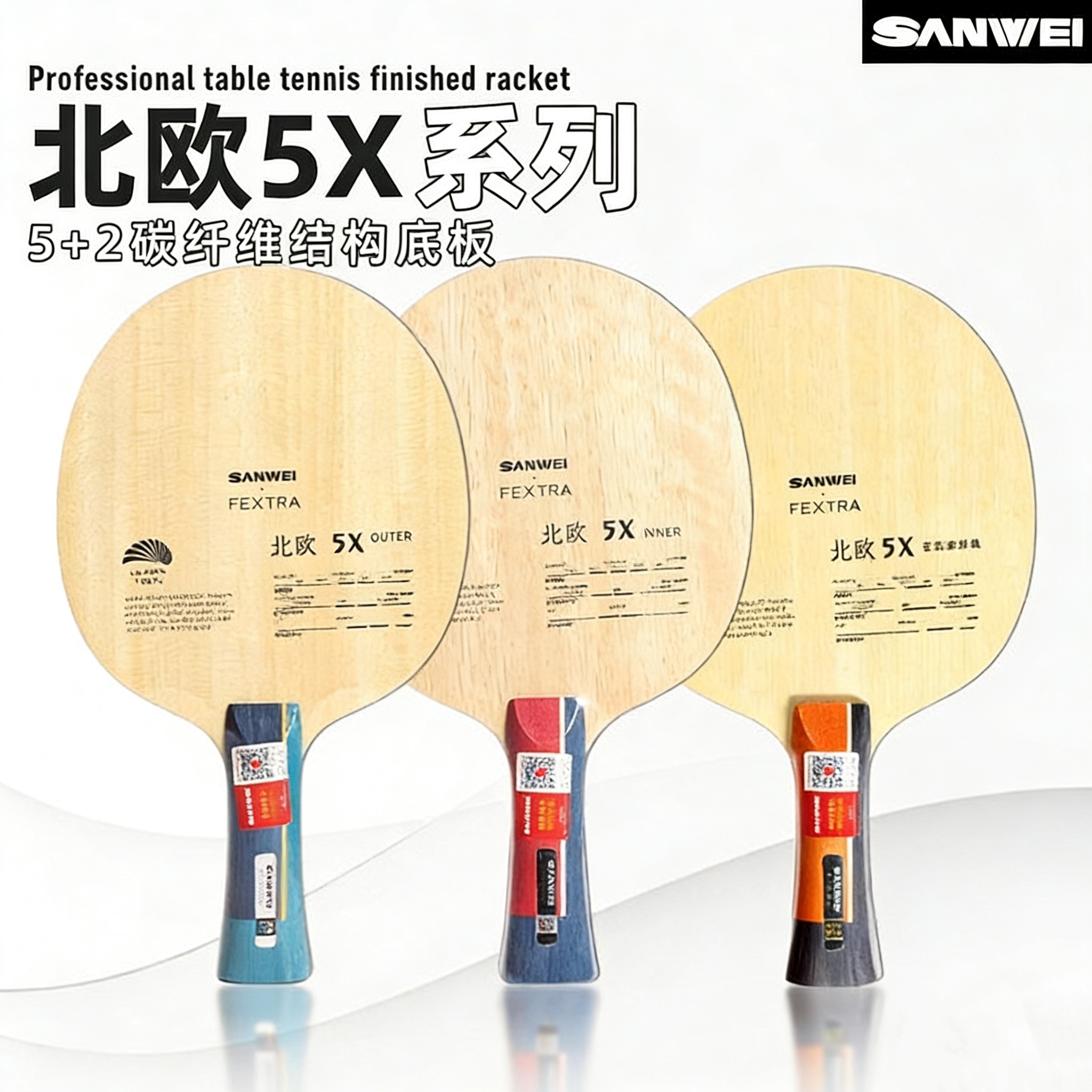 SANWEI FEXTRA 5X Blu/Giallo, R - Table Tennis Blades recensione e prezzo